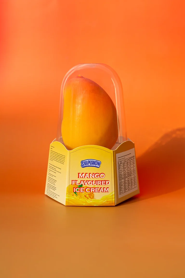 mango shaped ice cream