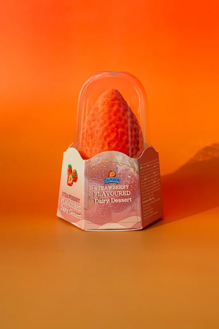strawberry shaped ice cream